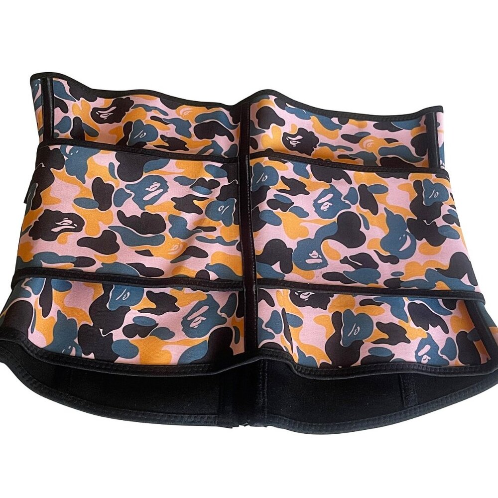 Plus Size Latex Camouflage Print Single Belt High Compression Waist Trainer 2XL - Picture 3 of 8